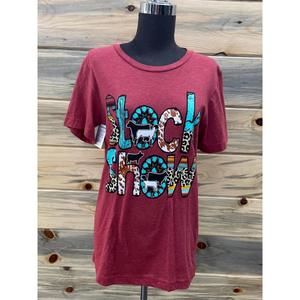 NEW SPIRIT TO A TEE stock show t shirt in red
